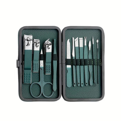 BowLift | Stainless Steel Grooming Set | 7, 13, or 24-Piece Kits for Manicures & Pedicures at Home or Travel