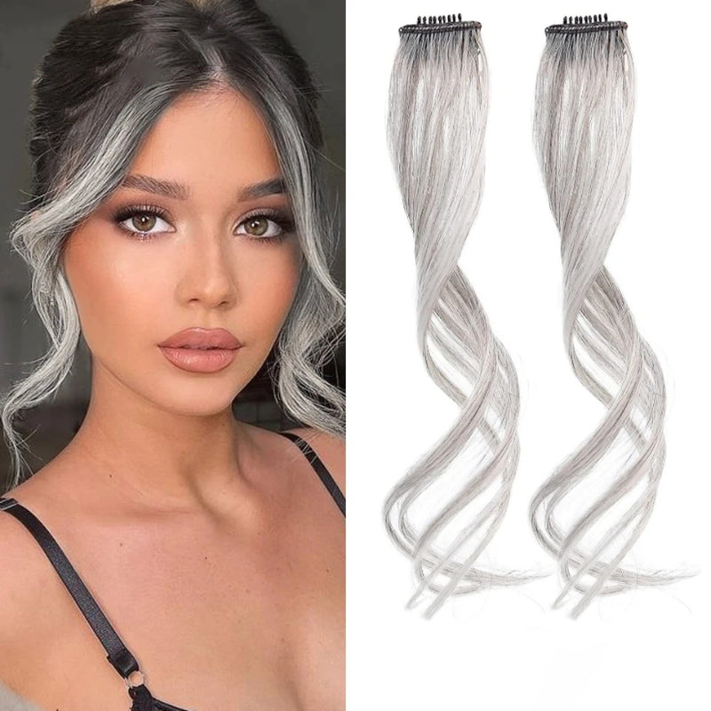 Skanto | Two Front Side Curly Clip-In Bangs