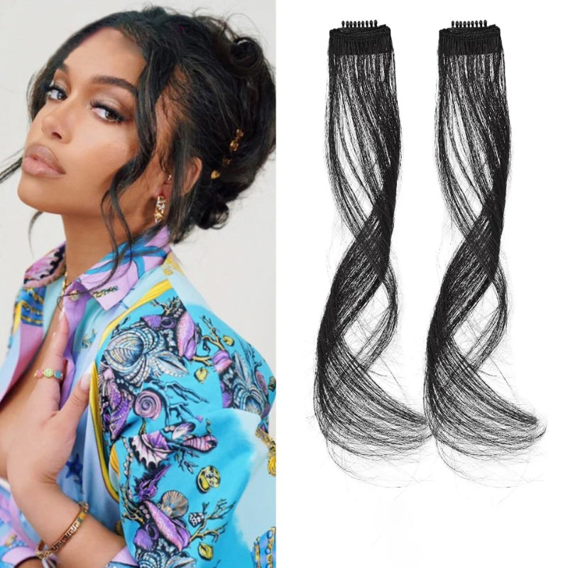 Skanto | Two Front Side Curly Clip-In Bangs