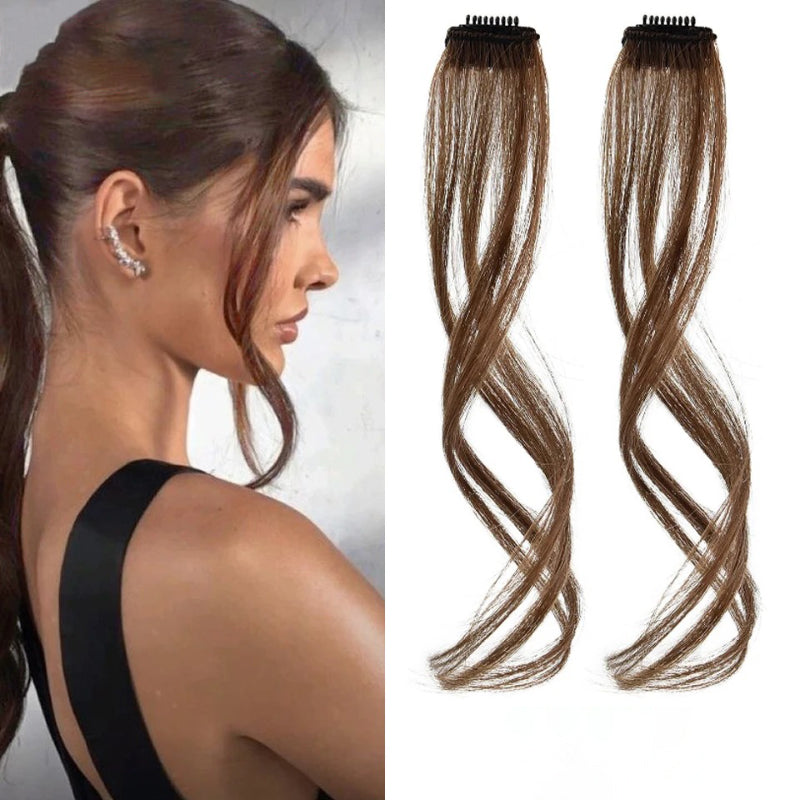 Skanto | Two Front Side Curly Clip-In Bangs