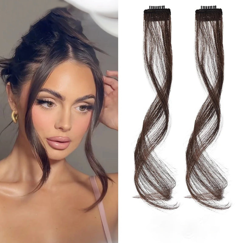 Skanto | Two Front Side Curly Clip-In Bangs