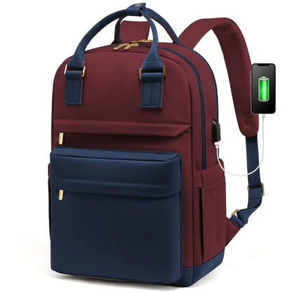 BowLift | Women’s Waterproof Laptop Backpack with USB Charging – Stylish 17-Inch Work, School & Travel Bag