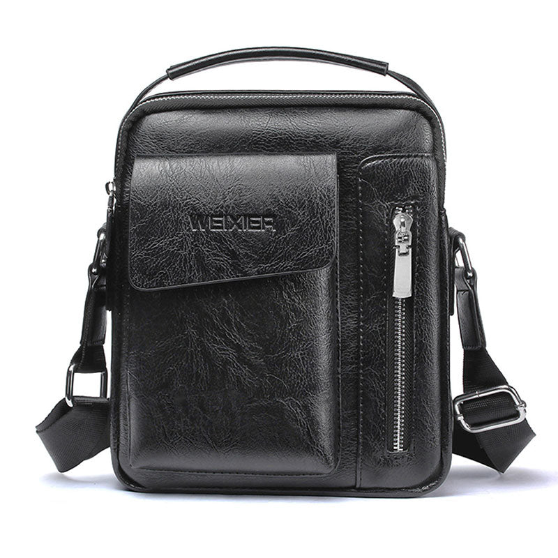 BowLift | Luxury Shoulder Bag for Men – PU Leather Crossbody Satchel with Adjustable Strap