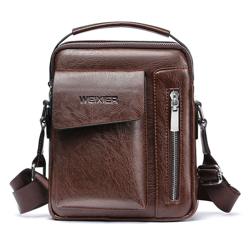 BowLift | Luxury Shoulder Bag for Men – PU Leather Crossbody Satchel with Adjustable Strap
