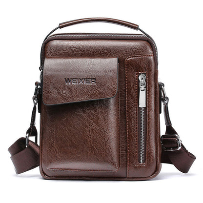 BowLift | Luxury Shoulder Bag for Men – PU Leather Crossbody Satchel with Adjustable Strap