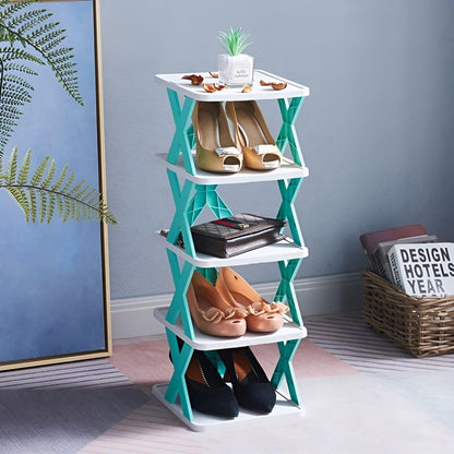 FlexiRack Shoe Organizer - Multifunctional multi-layer foldable shoe rack | Brehn