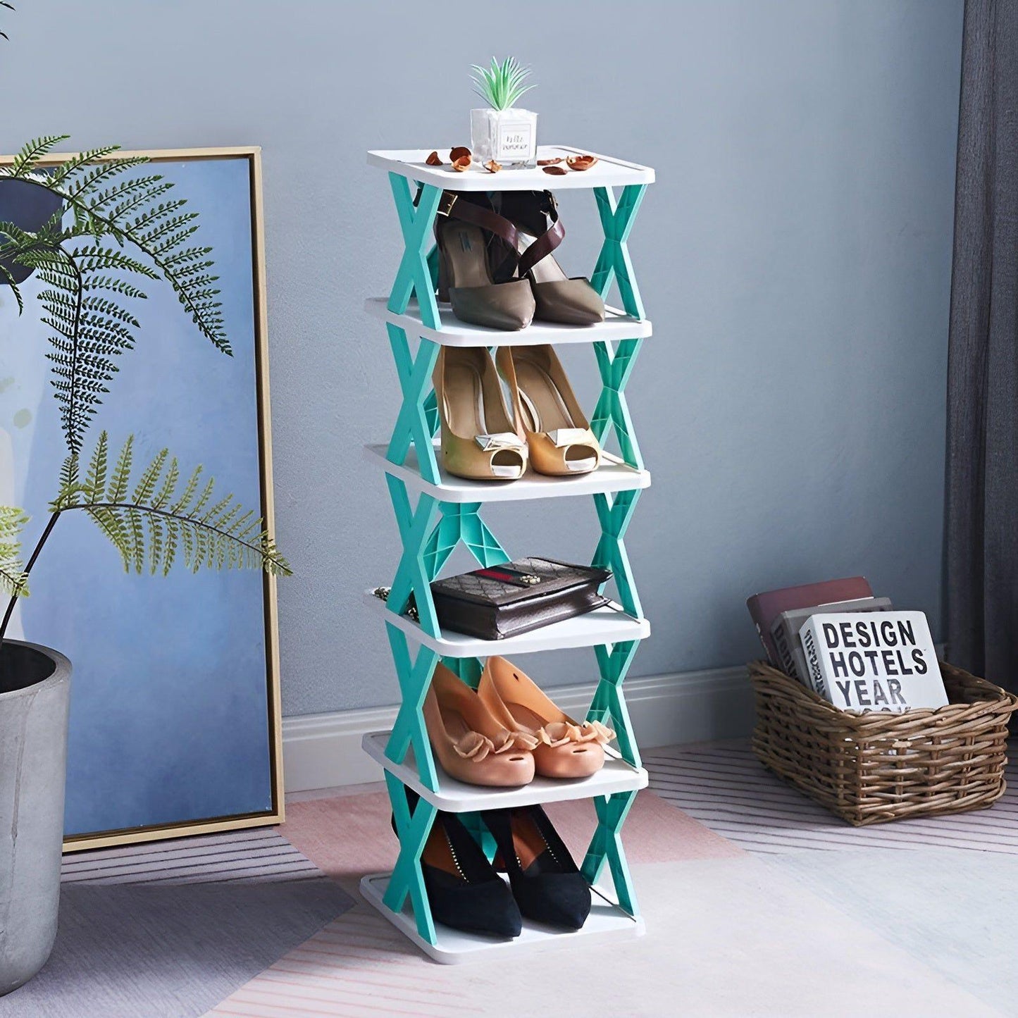 FlexiRack Shoe Organizer - Multifunctional multi-layer foldable shoe rack | Brehn