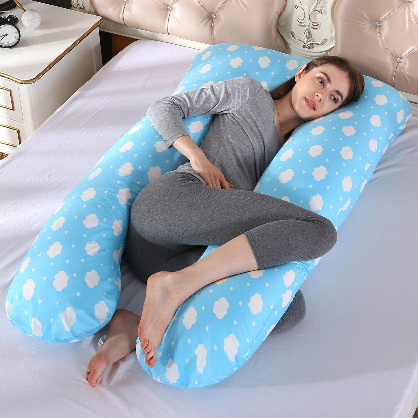 Sandsberg | Side Sleeper Pillow | Ergonomic U-Shape Body Support | Multiple Colors