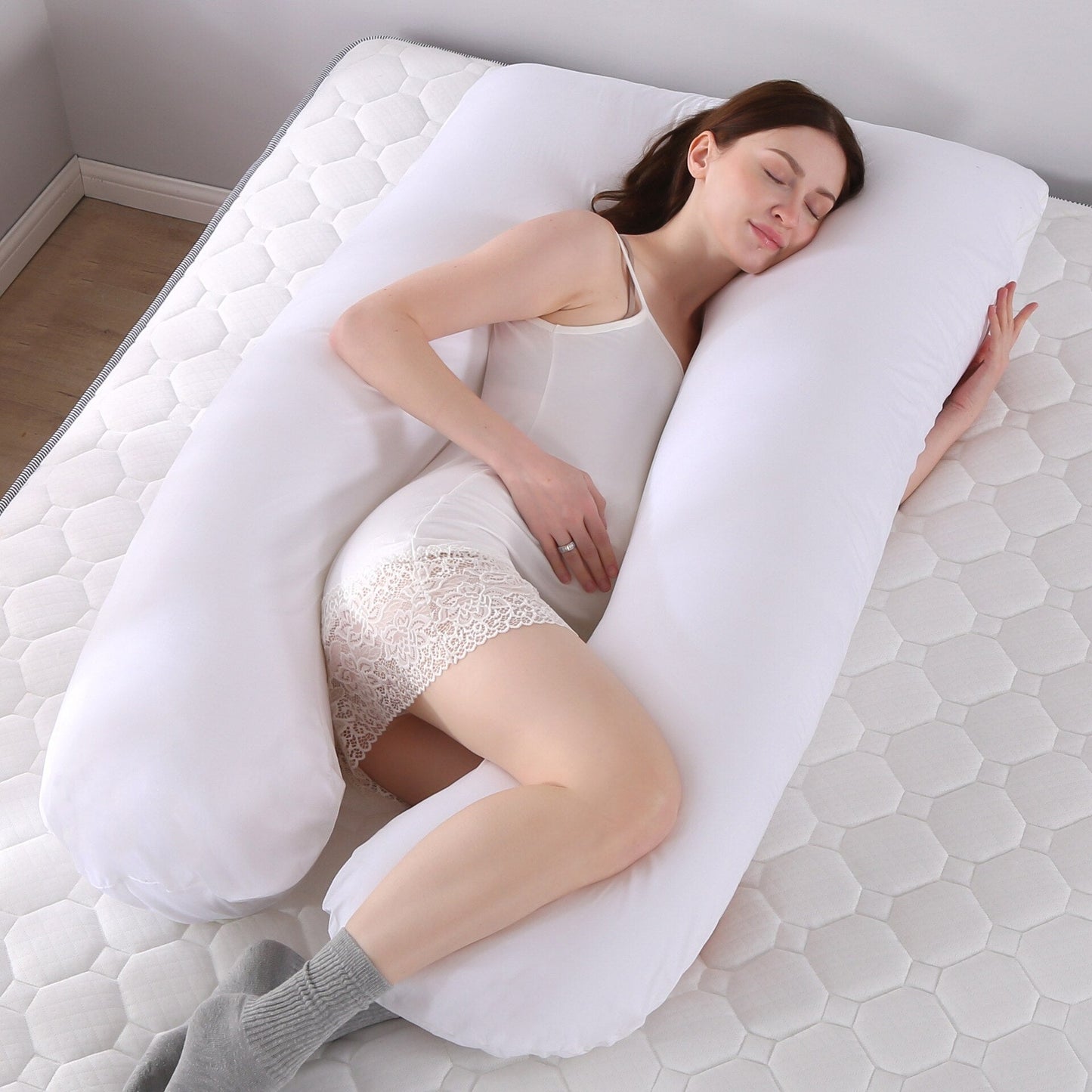 Sandsberg | Side Sleeper Pillow | Ergonomic U-Shape Body Support | Multiple Colors
