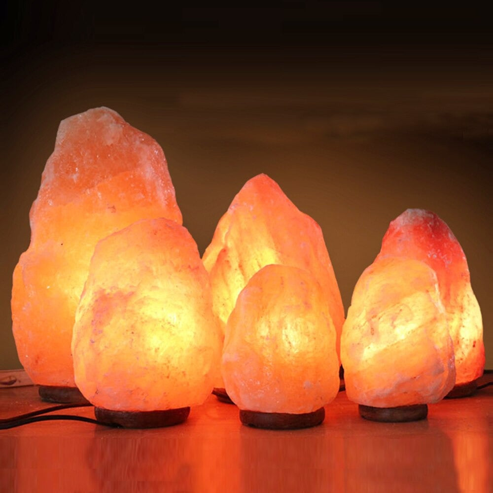 Genuine 2 to 3 kg Himalayan salt lamp with soft lighting | Brehn