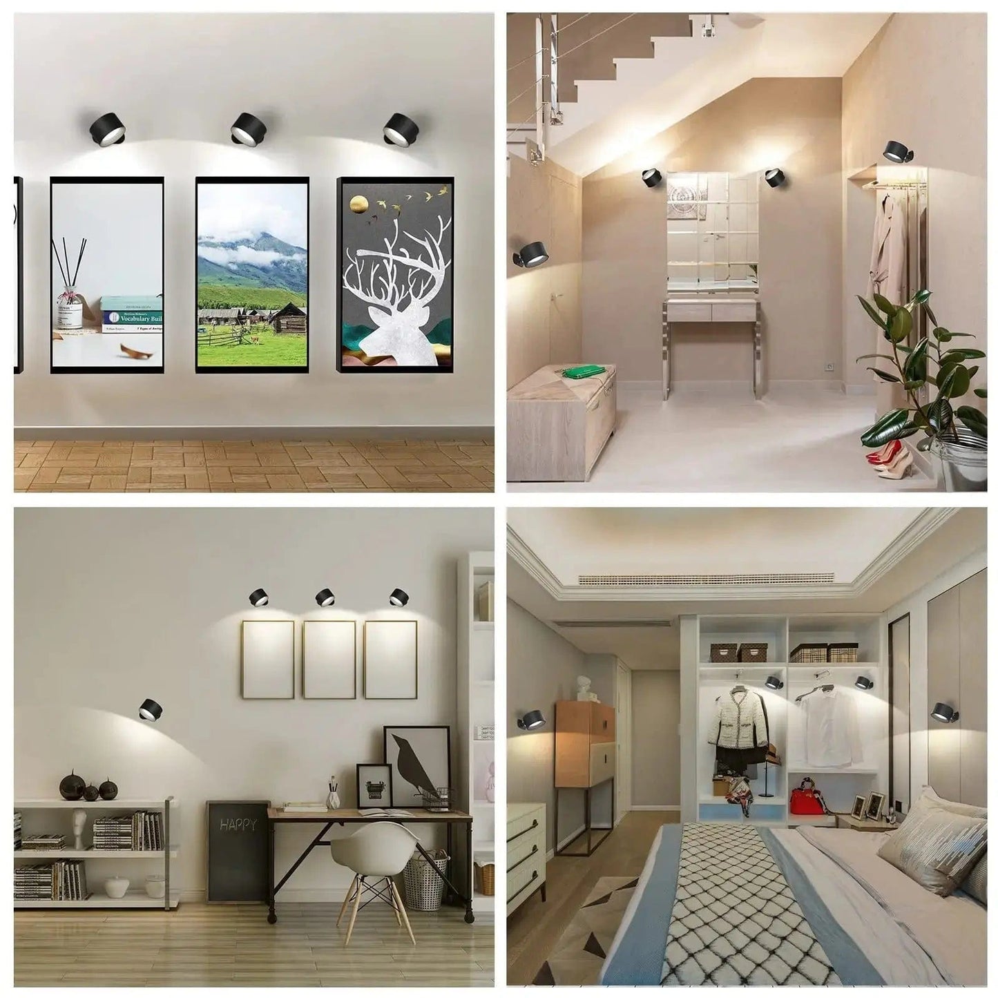 Skanto | Battery-Powered Wall Lamp | Rechargeable, 360° Adjustable & Wireless for Modern Interiors