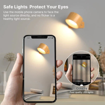 Skanto | Battery Powered Wall Light | Rechargeable, 360° Adjustable & Wireless for Bedrooms, Hallways & Reading Nooks