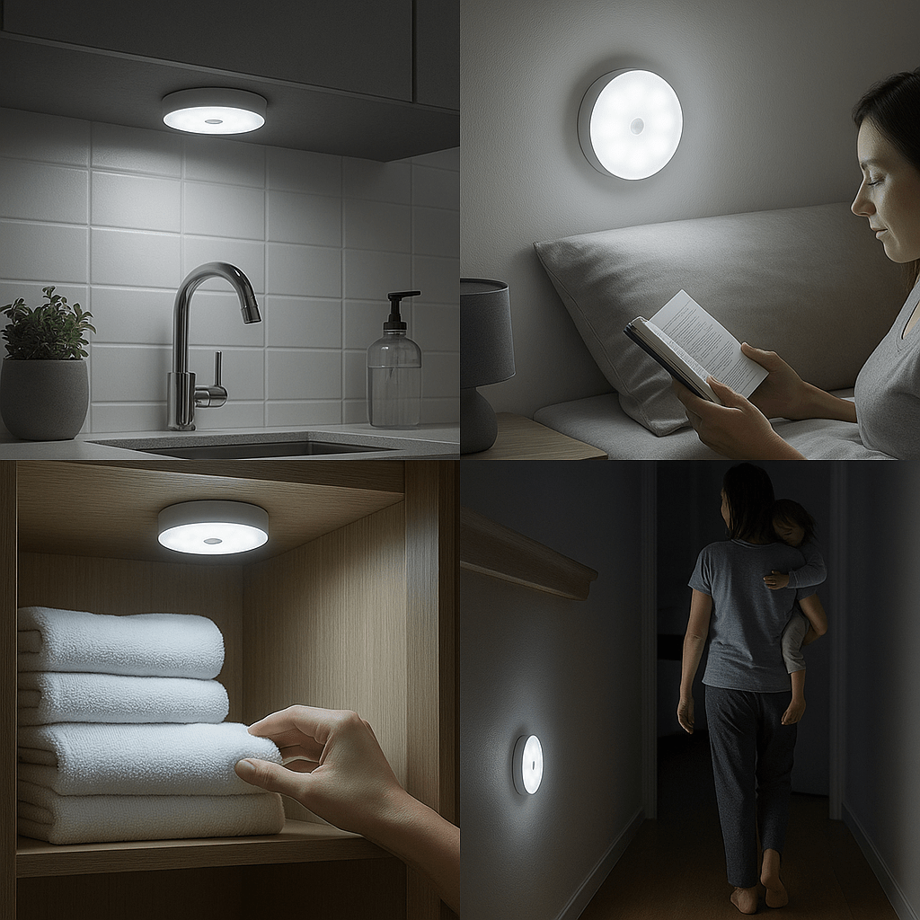 Skanto | Rechargeable Motion Sensor LED Light | Energy Saving, USB Rechargeable & Ideal for Walkways, Stairs, Wardrobes & Closets