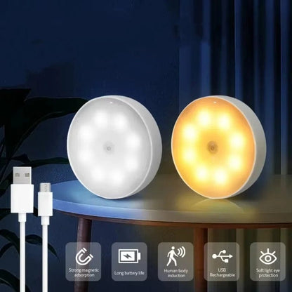 Skanto | Rechargeable Motion Sensor LED Light | Energy Saving, USB Rechargeable & Ideal for Walkways, Stairs, Wardrobes & Closets