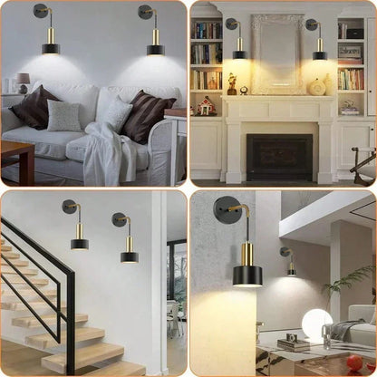 Skanto | Wire Lamp with Rechargeable Battery | Remote Control, Adjustable Brightness and Color Temperature for Bedrooms and Hallways