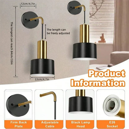 Skanto | Wire Lamp with Rechargeable Battery | Remote Control, Adjustable Brightness and Color Temperature for Bedrooms and Hallways