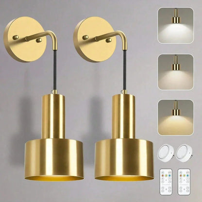 Skanto | Wire Lamp with Rechargeable Battery | Remote Control, Adjustable Brightness and Color Temperature for Bedrooms and Hallways