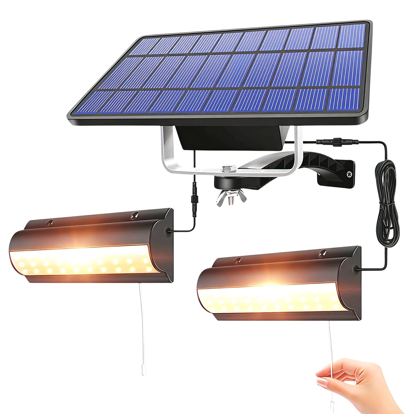 Skanto | Modern Solar-Powered Outdoor LED Wall Light