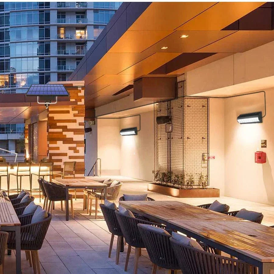 Skanto | Solar Pendant Outdoor Lighting | Double or Single Head, IP65 Waterproof & Solar Powered for Patios, Barns, and Indoor Use