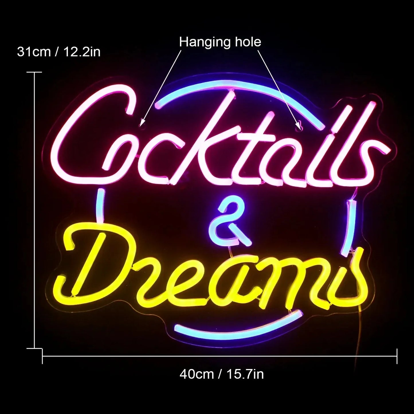 Skanto | Lively Cocktails & Beer LED Neon Sign