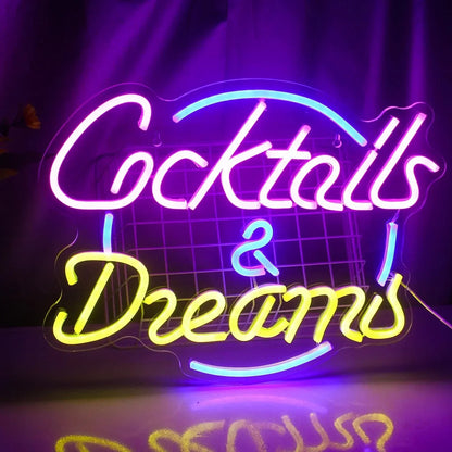 Skanto | Lively Cocktails & Beer LED Neon Sign
