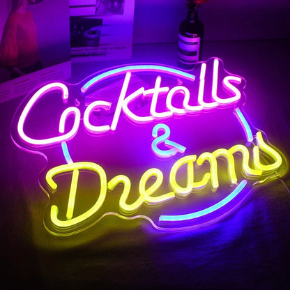 Skanto | Lively Cocktails & Beer LED Neon Sign