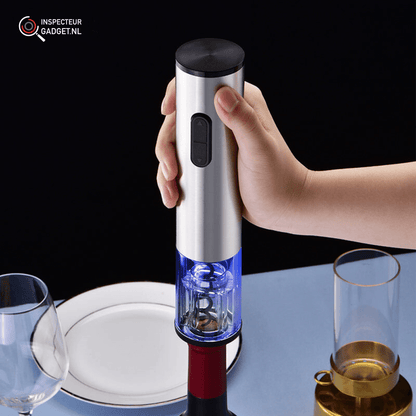 Skanto | Vinolux 4-in-1 Electric Wine Opener Set – Corkscrew, Foil Cutter, Aerator & Vacuum Stopper