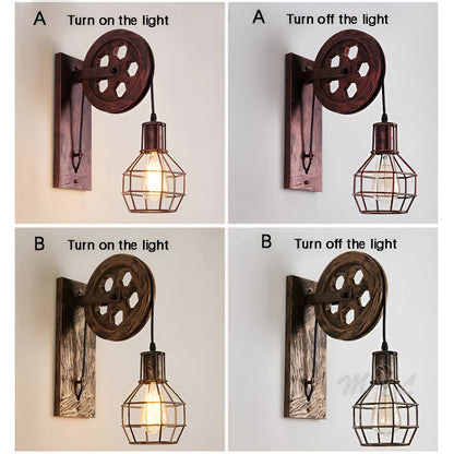 Skanto | Vintage Industrial LED Wall Lamp - IronGlare