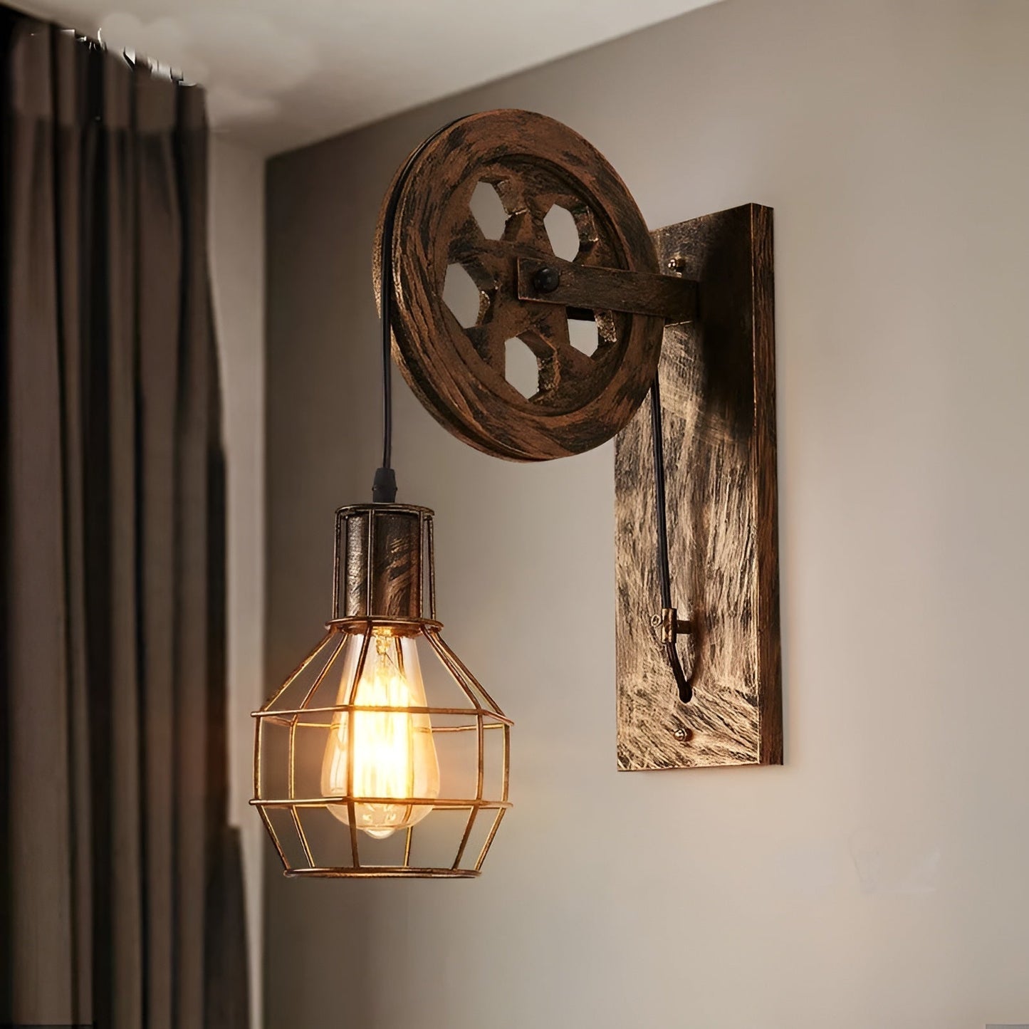 Skanto | Vintage Industrial LED Wall Lamp - IronGlare