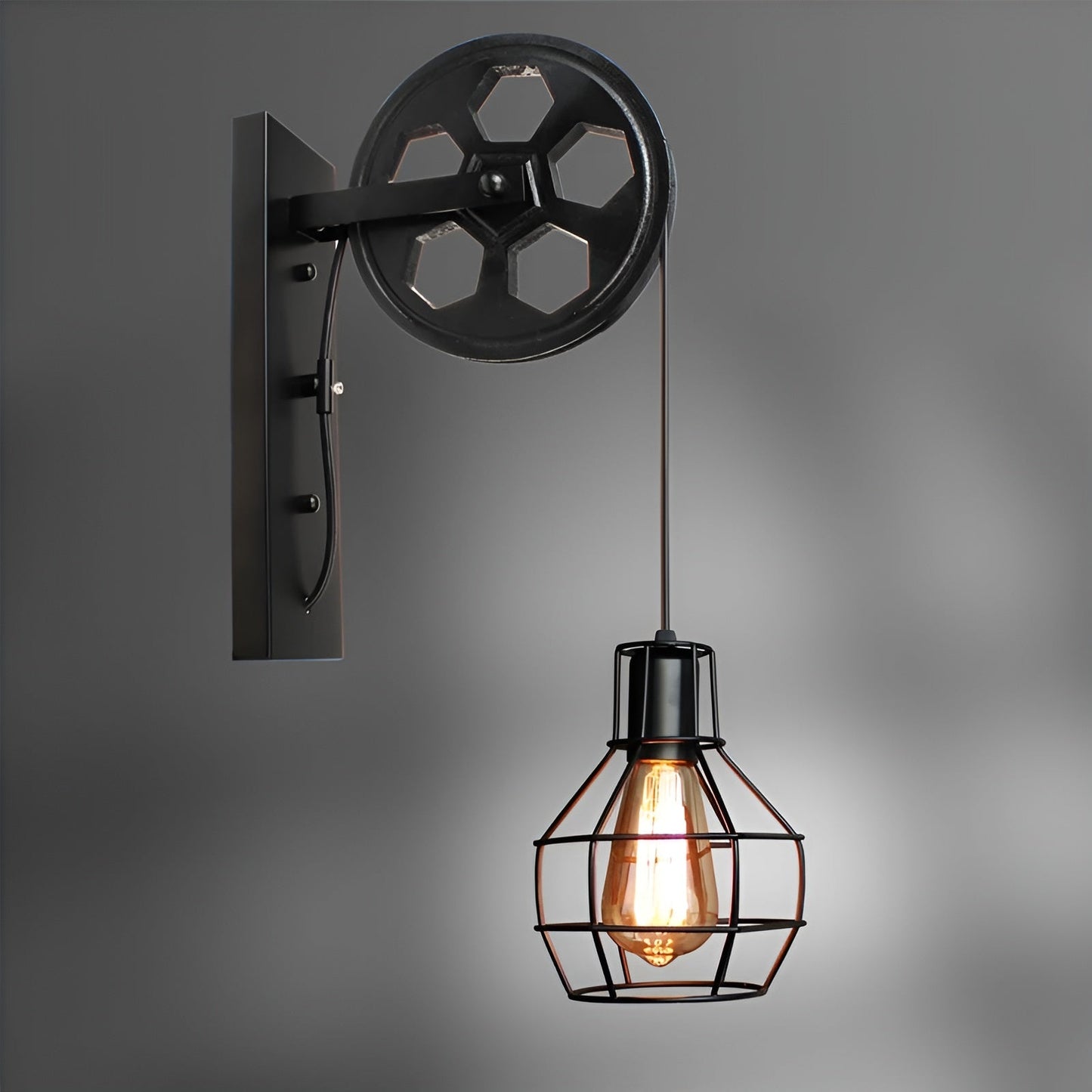 Skanto | Vintage Industrial LED Wall Lamp - IronGlare