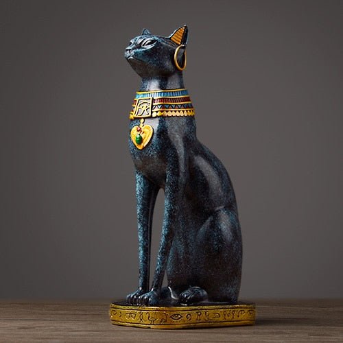 Skanto | Vintage Style Luxurious Egyptian Cat Sculpture