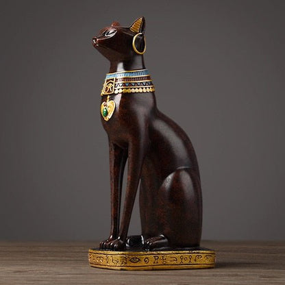 Skanto | Vintage Style Luxurious Egyptian Cat Sculpture