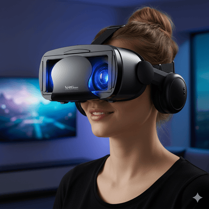 BowLift | VISIAX – 3D VR glasses with headphones & controller
