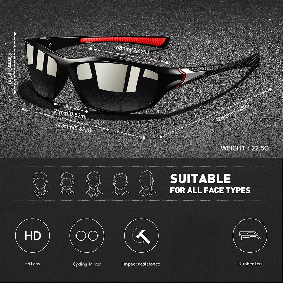 Polarized Wraparound Sunglasses