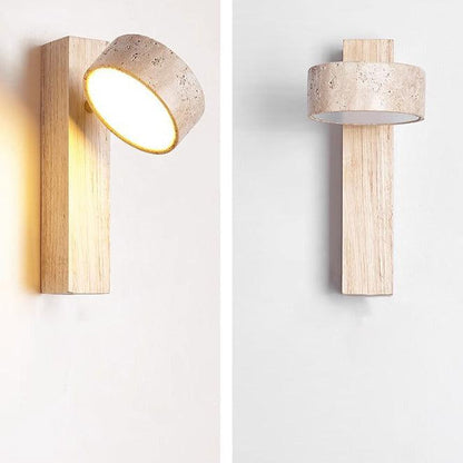 Skanto | Ivory Travertine Wall Lamp