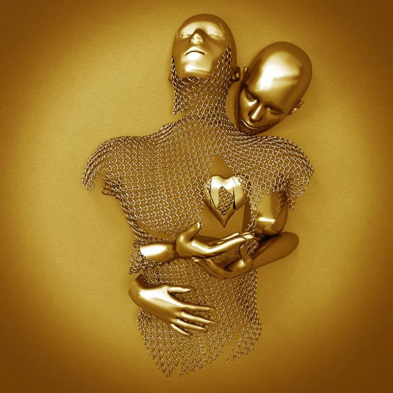 Skanto | Love Canvas with Elegant Metal Figure in Modern Design