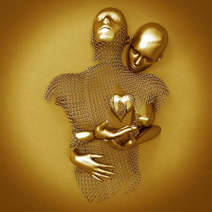 Skanto | Love Canvas with Elegant Metal Figure in Modern Design
