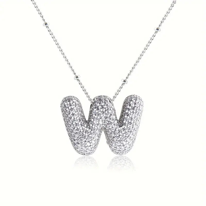 Skanto | Alphabet Diamond Pendant Necklace