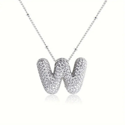 Skanto | Alphabet Diamond Pendant Necklace