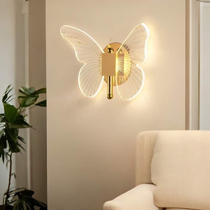 Skanto | FloraVyne LED Wall Lamp – Butterfly-shaped design lamp with 3 light modes, energy-saving and elegant