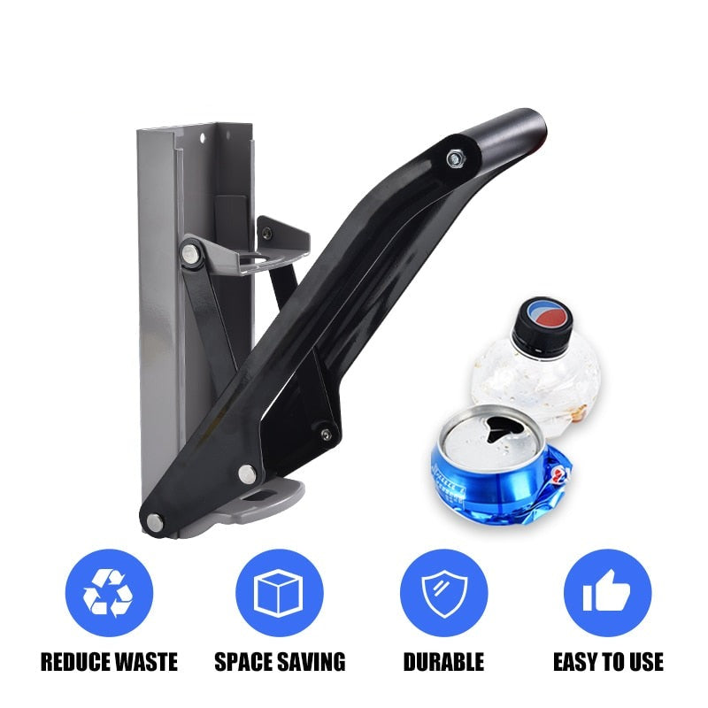 Wall-Mounted Metal Commercial Can Crusher with Bottle Opener | Bowlift