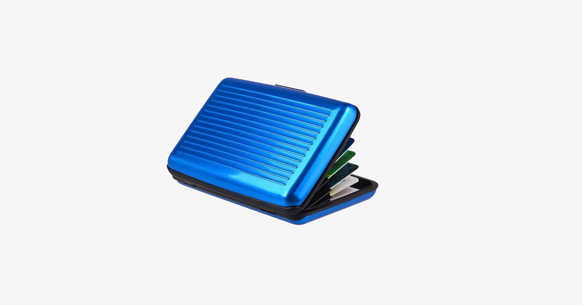 Skanto | Foldable Unisex RFID-Blocking Wallet - Made of Aluminum - Snap Closure - Expandable Compartments - Secure Your Credit Cards