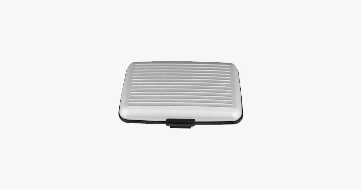 BowLift | Foldable Unisex RFID-blocking Wallet - Made of Aluminum - Snap Closure - Expandable Compartments - Secure Your Credit Cards