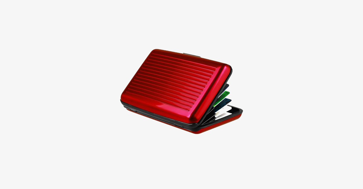 Skanto | Foldable Unisex RFID-Blocking Wallet - Made of Aluminum - Snap Closure - Expandable Compartments - Secure Your Credit Cards