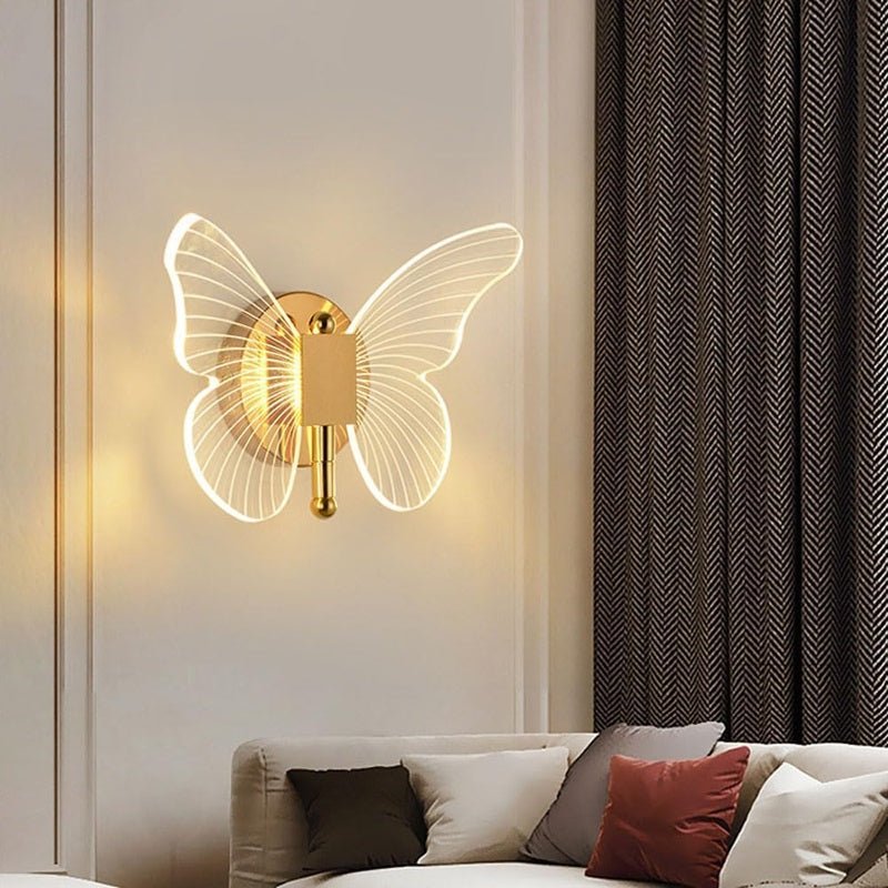 Skanto | FloraVyne LED Wall Lamp – Butterfly-shaped design lamp with 3 light modes, energy-saving and elegant