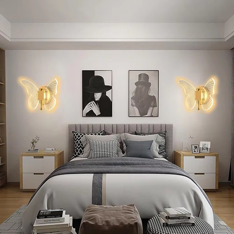 Skanto | FloraVyne LED Wall Lamp – Butterfly-shaped design lamp with 3 light modes, energy-saving and elegant