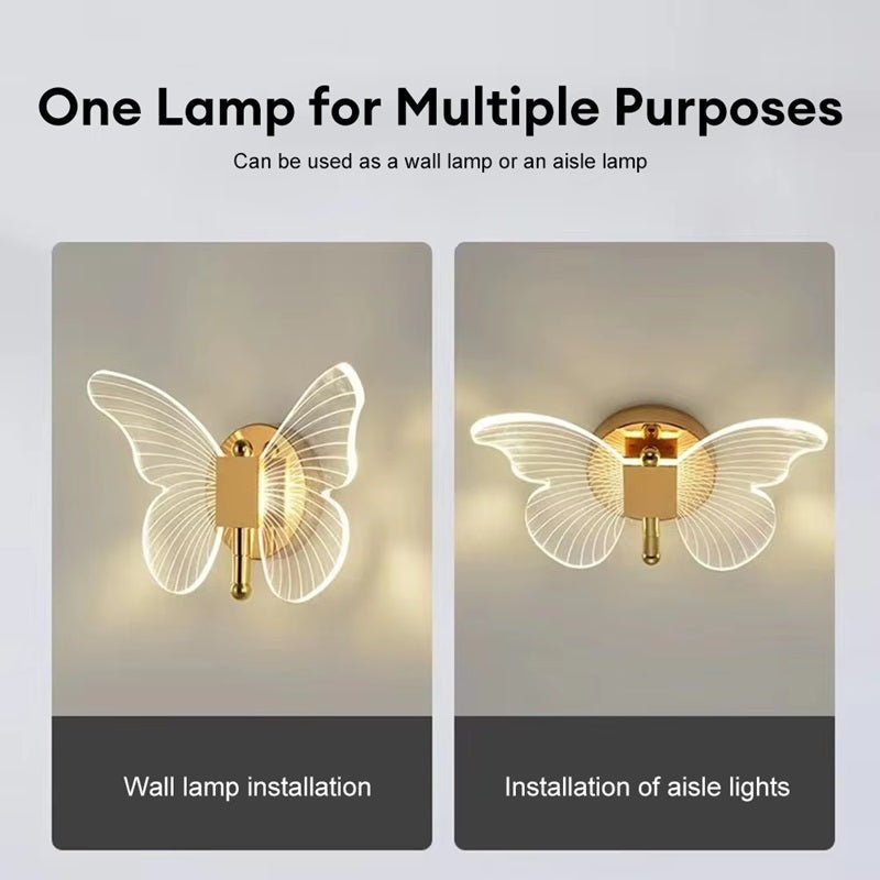 Skanto | FloraVyne LED Wall Lamp – Butterfly-shaped design lamp with 3 light modes, energy-saving and elegant