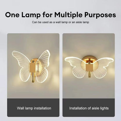 Skanto | FloraVyne LED Wall Lamp – Butterfly-shaped design lamp with 3 light modes, energy-saving and elegant