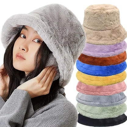 Skanto | Skanto Women's Faux Rabbit Fur Autumn Hat – Lorna