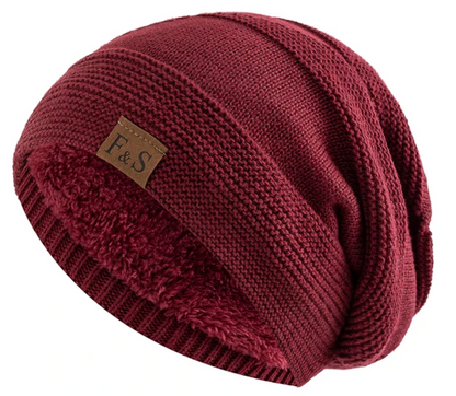 Skanto | Luna Warm Winter Beanie – Soft Knit with Fleece Lining